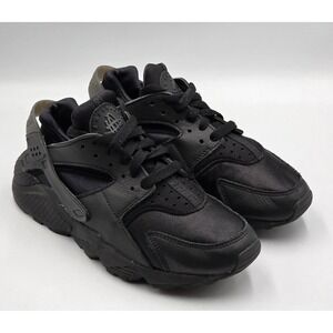 Nike Air Huarache Run Womens Size 7 Black Walking Running Shoes Sneakers